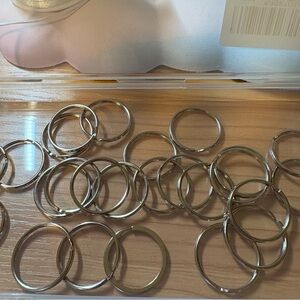 Silver Split Ring Bundle of 25